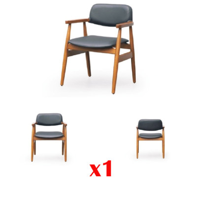Chaises de salle à manger Lehn Textile Bois Moderne neuf Siège Rembourrage Ensemble