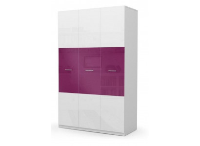 Armoire Armoire Enfants Chambre d'enfants Chambre mixte pour enfants Mobilier Lilas Blanc