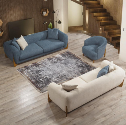 Ensemble de canapés mobilier de style italien: Canapé 3+3+1 place