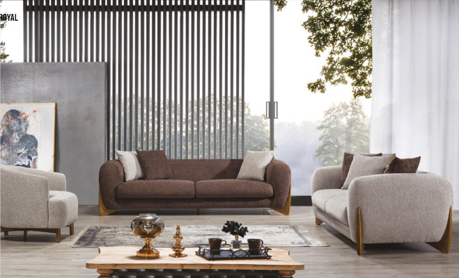 Canapé 3 places Salon Design de luxe Style italien Mobilier Moderne