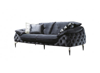 Canapé trois places Chesterfield Rembourrage Canapés en tissu Canapé en cuir Mobilier neuf