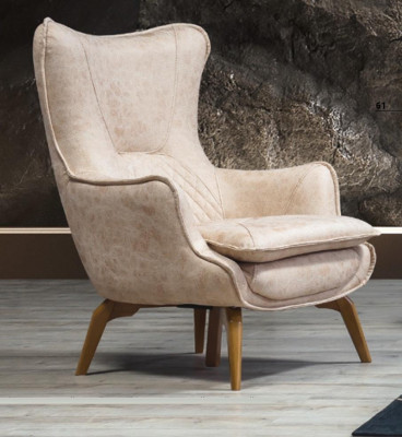Fauteuil Beige 1 place Salon de luxe Design classique italien
