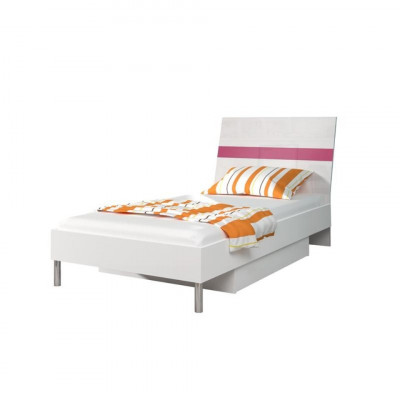 Lits Bois Rose Design Lit Simple Laqué Lit Enfant Fille