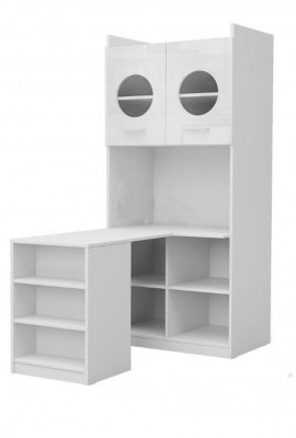 Bureau d'angle Bureau moderne en bois Jeunesse Chambre d'enfants Blanc Conception de meubles