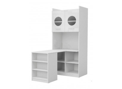 Bureau d'angle en bois moderne pour jeunes enfants en blanc Design de meubles