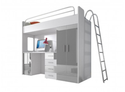 Lits Lit mezzanine Bois véritable Chambre d'enfants & d'adolescents nouveau lit superposé étages