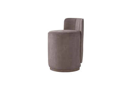 Chaise de luxe pouf pouf de tabouret de coiffeuse ronde à piétement design