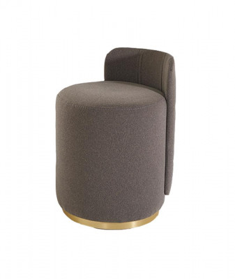 Fauteuil de design, Pouf de luxe, Coiffeuse, Tabouret rond, Siège rembourré, Tabouret