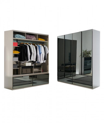 Armoire Armoire vitrine Chambre Bois moderne Armoires Mobilier nouveau