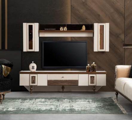 Une table de chevet pour votre téléviseur de luxe pour votre salon dans un style moderne
