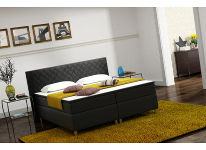 Lit à sommier tapissier Box Hôtel Lit avec Visco & Matelas lit en cuir Lits Lit double K3
