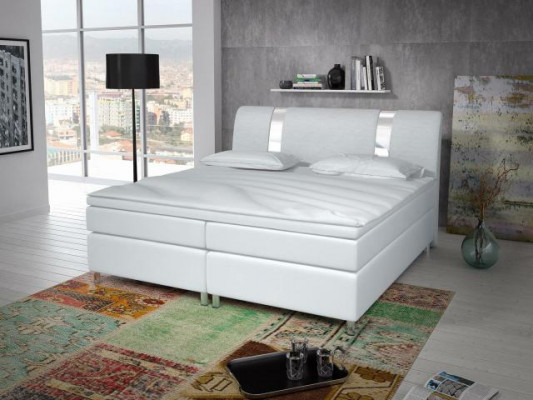 Lit sommier à ressorts Box Hôtel Lit avec Visco & Matelas Lit en cuir Lits Lits doubles