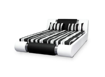 Lit en cuir avec cadre en 140/160/180x200cm design double rembourré fabriqué dans l'UE