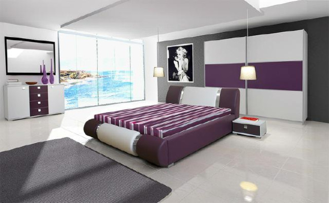 Lit en cuir avec cadre en 140/160/180x200cm design double rembourré fabriqué dans l'UE