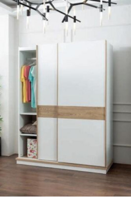 Lit mezzanine Lit superposé Commode Miroir Chambre Meubles Miroir Armoire 4 pièces.