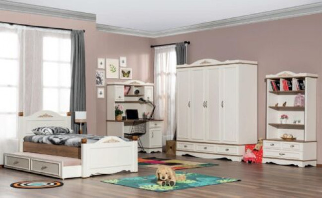 Étagère blanche pour chambre de jeunes, bibliothèque, étagère, meuble, étagère de chambre à coucher, neuf.