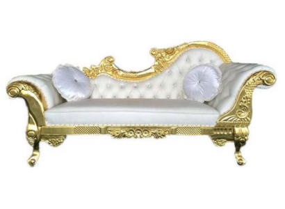 Élégant chaise longue Chesterfield style antique chaise longue canapé long neuf