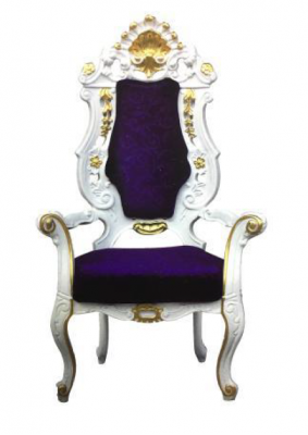 Trône Fauteuil Royal Rembourré Chesterfield Velours 1 Place Chaises de Style Antique