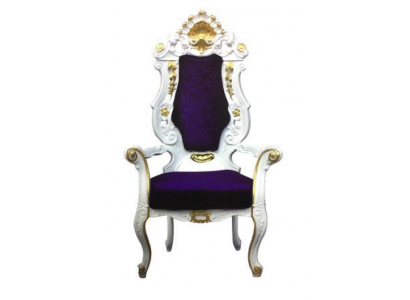 Trône Fauteuil Royal Rembourré Chesterfield Velours 1 Place Chaises de Style Antique