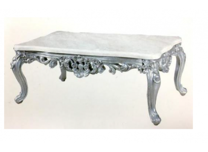 Barock Rokoko Kaffeetisch Holztisch Seite Sofa Couch Tische Marmor