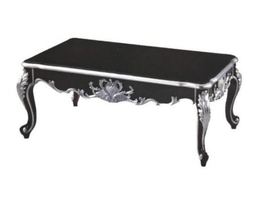Table basse de café baroque rococo de la plus haute qualité en bois décoratif pour table d'appoint de canapé.