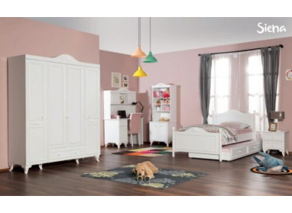Chambre d'enfants Set Blanc Bureau Élégant Design Étagère à Livres Meubles en Bois nouveau