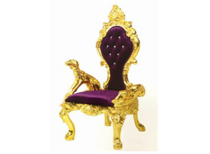 Trône Fauteuil Chaises Royal Tapisserie Chesterfield Velours 1 Place Style Ancien
