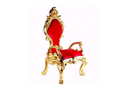 Chaises de trône Fauteuil Royal Rembourrage Velours Chesterfield 1 Place Style Antique