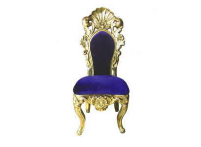 Chaise trône Fauteuil Salle à manger Designer Bois Style antique Baroque Rococo Chaises