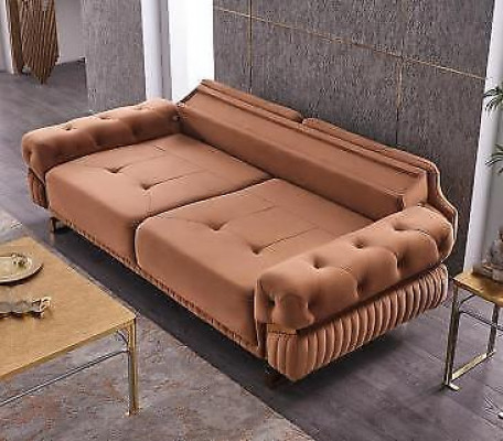 Canapé trois places de luxe Tissu d'ameublement Mobilier de salon neuf