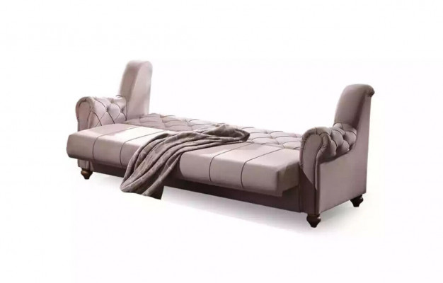 Salon classique Ensemble 3+1 Canapé Siège Canapé Rembourrage neuf Beige