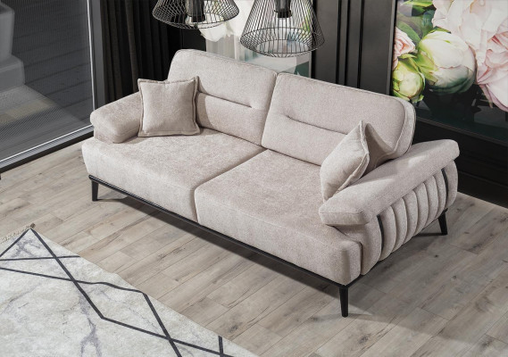 Set de canapé moderne de luxe 4 pièces Canapé 3 + 3 + Fauteuil + Table basse Ensemble de salon