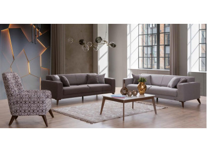 Ensemble de canapé 3+3+1 Fauteuil Canapé Relax Luxueux Ensemble de Salon Moderne