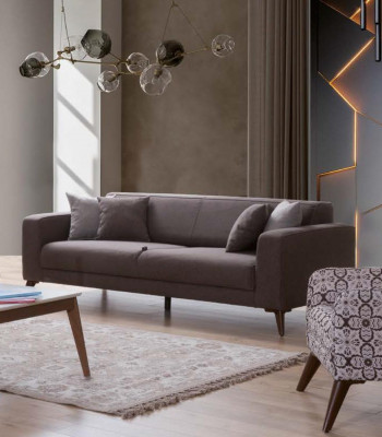 Ensemble de canapé 3+3+1 Fauteuil Canapé Relax Luxueux Ensemble de Salon Moderne