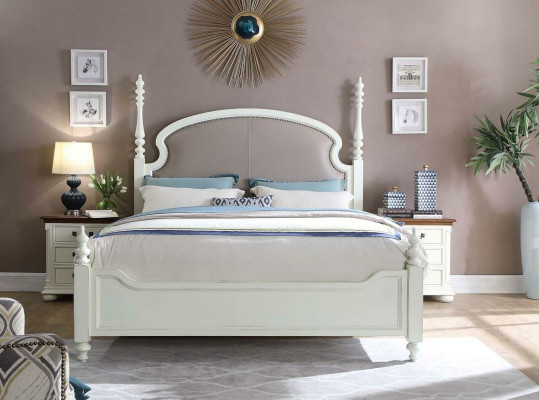 Chambre de luxe Lit Rembourrage Design 180x200cm Lits Doubles d'Hôtel Textile neuf