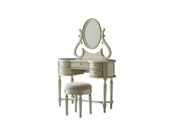 Coiffeuse Table de maquillage Coiffeuse Commode Étagères miroir Tabouret Consoles Tables