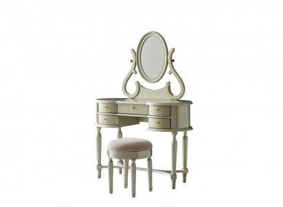 Coiffeuse Table de maquillage Coiffeuse Commode Étagères miroir Tabouret Consoles Tables