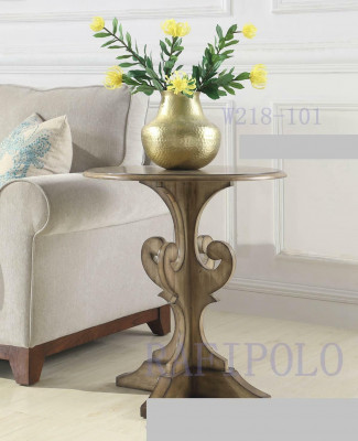 Table basse en bois Canapé Table d'appoint ronde Design Tables Maison de campagne Salon