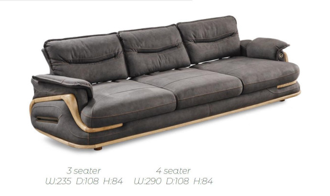Canapé design ensemble 4+3+1 Canapé en cuir 3 pces. Ensemble de canapés sofas couch