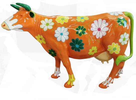 Sculpture de vache figurative moderne abstraite de designer Statue Nouveau Sculptures décoratives de jardin
