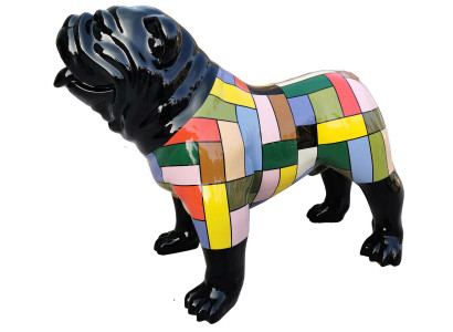 Figures de design de chien sculptures sculpture de bouledogue moderne décoration nouvelles sculptures