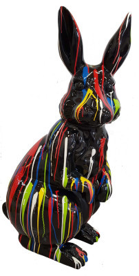Figures de créateur Décorations de jardin modernes Figurines Sculpture de lapin Sculptures