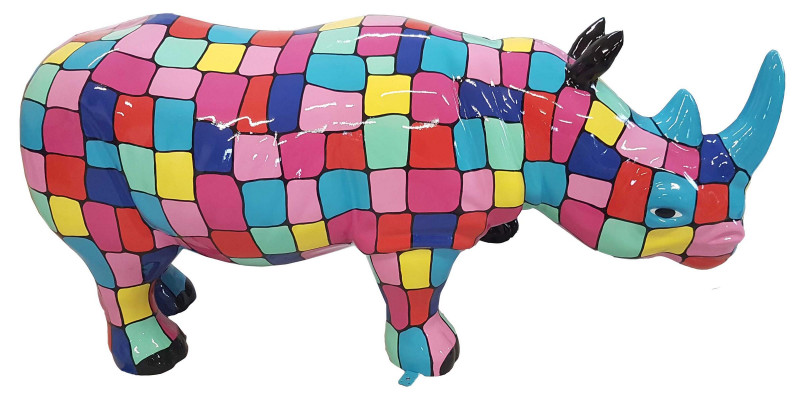 Designer Figure Abstraite Figures Modernes Décoration Rhinocéros Sculptures de Jardin