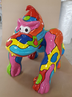 Figure abstraite Statue de jardin Figures de décoration Statues Sculptures Gorille nouveau