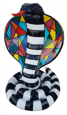 Sculptures de jardin décoratives Cobra serpent figure moderne abstraite de concepteur