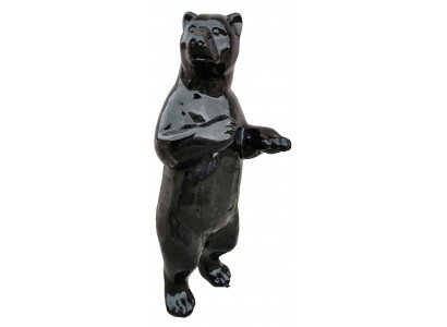Sculpture de jardin d'ours décoratif en figures modernes de statue de figure de designer.