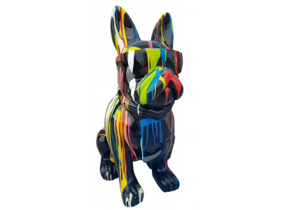 Figures de design de chien, sculptures de bouledogue moderne, sculptures décoratives nouvelles