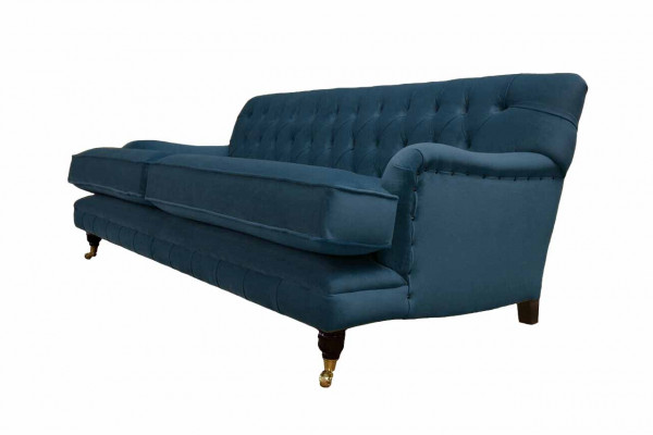 Trois places Design d'ameublement de canapé bleu canapé sièges canapés Chesterfield