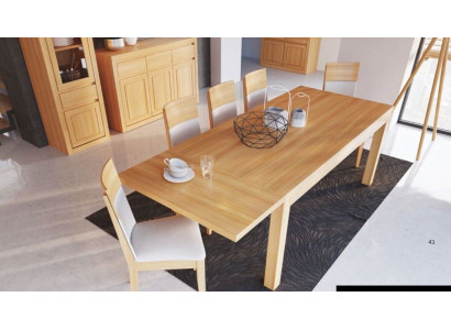 Groupe de salles à manger Ensemble complet Suite 7 pièces Table Tables Meubles en bois massif neuf