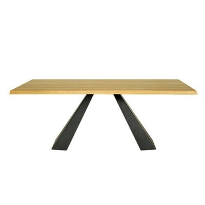 Table à manger Groupe de tables Salle à manger Salon Bois massif Mobilier Mobilier en bois Artisanat